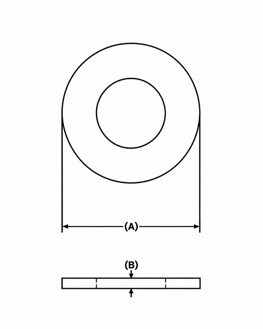 Washer dimension diagram